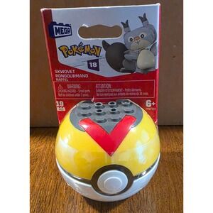 Mega Pokemon Skwovet Building Set 19 Pcs HNT92 Level Ball Galar Region Toy